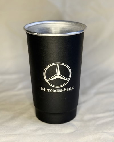 JARRA DE ALUMINIO GRABADO - MERCEDES BENZ