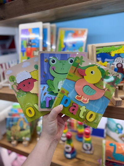 Rompecabeza y nombre 3D