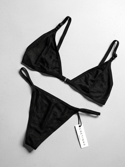 Conjunto Tul - Color: negro y blanco.