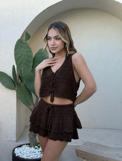 Pollera tejida VOLADOS