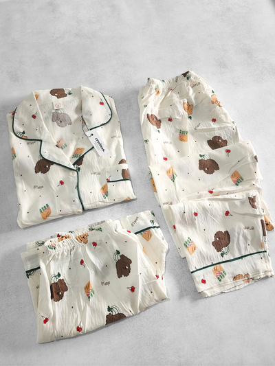 Pijama Camisero 3 PIEZAS