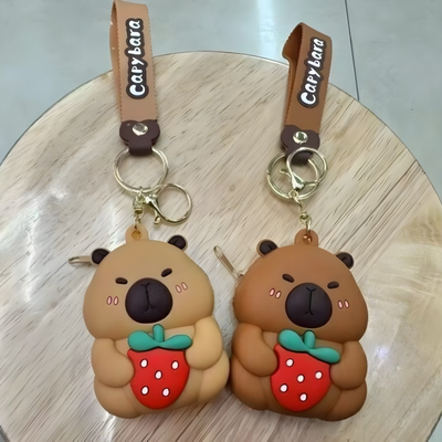 llavero/monedero capibara silicona