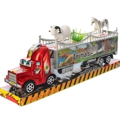camion con trailer + 2 animales