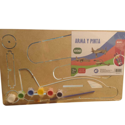 set de arte avioneta