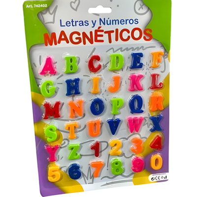 letras y numero imantados