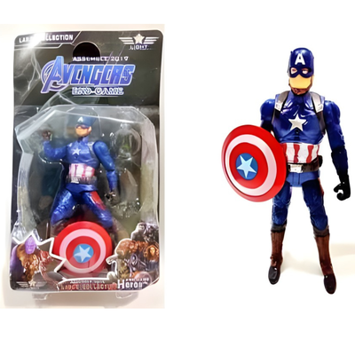 muñeco capitan america articulado con luz