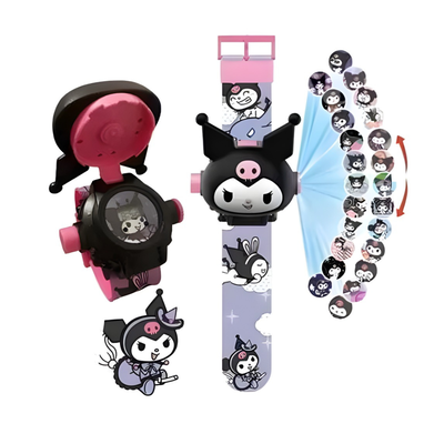 reloj proyector kuromi