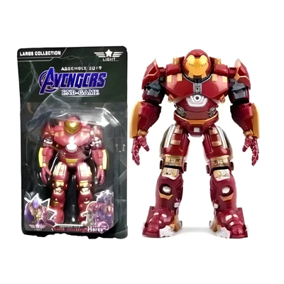 muñeco iroman robot articulado con luz