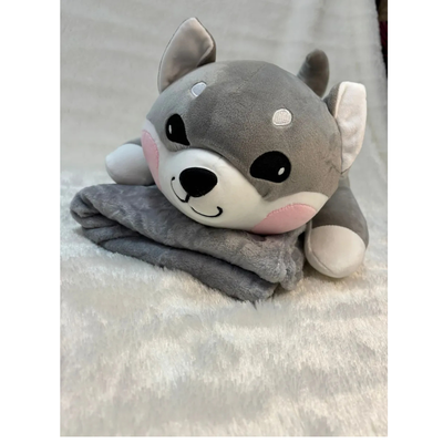 peluche zorro con manta