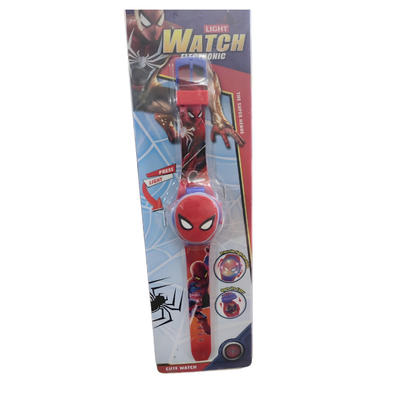 reloj con luz spider man 