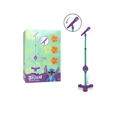 micrófono musical stitch extensible de 84cm a 1.10 mts