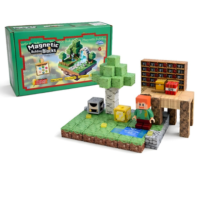 bloques magnéticos minecraft x81 pcs 