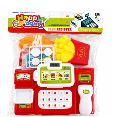 caja registradora con accesorios 