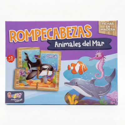 rompe cabezas animales del mar