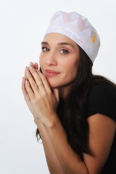 Cofia Sweet Hearts White