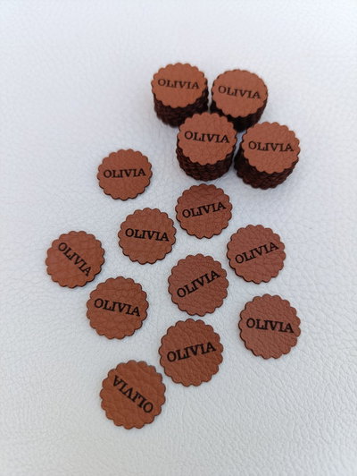 Etiquetas Redondas con borde irregular