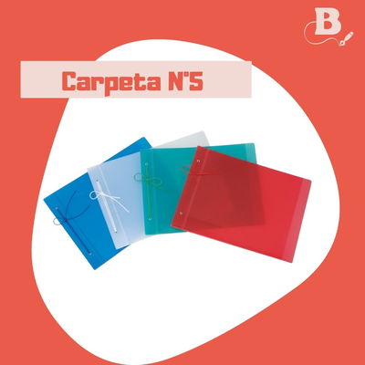Carpeta Avios Nº5 Escolar con Cordón 