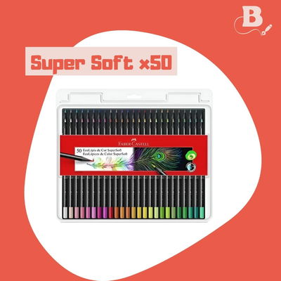 Lapices Faber Castell Supersoft x 50