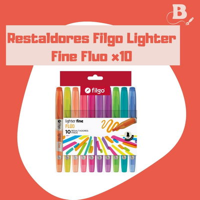 Resaltadores Filgo Lighter Fine Fluo x10