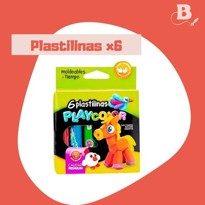 PLASTILINA PLAYCOLOR X 6