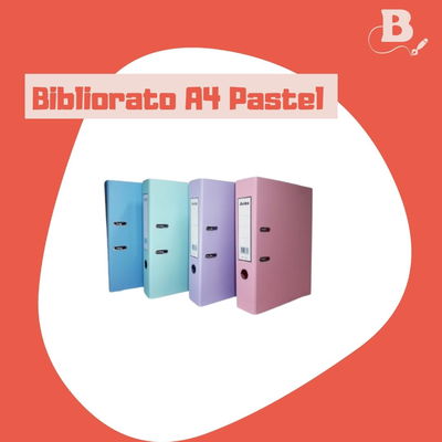 BIBLIORATO AVIOS PVC A4 PASTEL