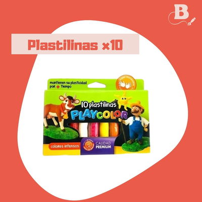 PLASTILINA PLAYCOLOR X 10