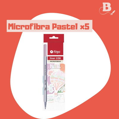 MICROFIBRA FILGO LINER 038 X 5U PASTEL