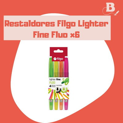Resaltadores Filgo Lighter Fine Fluo x4