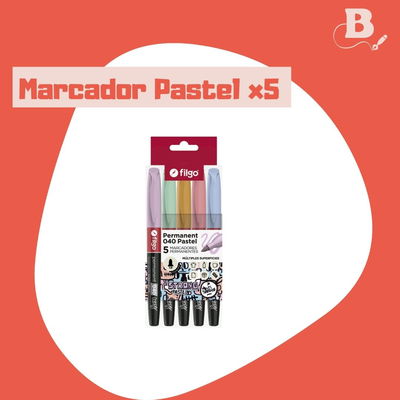 Marcadores Permanentes Filgo 040 Pasteles x5u