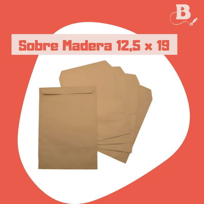 Sobre Bolsa Kraft Marrón 12,5 x 19 cm
