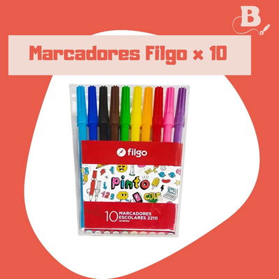 Marcadores Escolares Filgo Pinto x 10