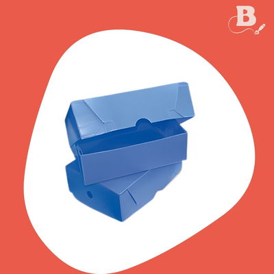 Caja de Archivo Plástica Azul Oficio N° 2