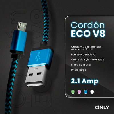CABLE USB MOD23 – CORDON ECO – V8 