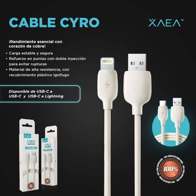 CABLE USB LIGHTNING CYRO MODX-100 – XAEA 
