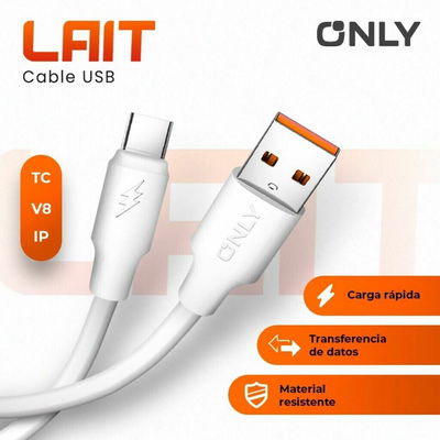CABLE USB LIGHTNING MODO-138 LAIT 