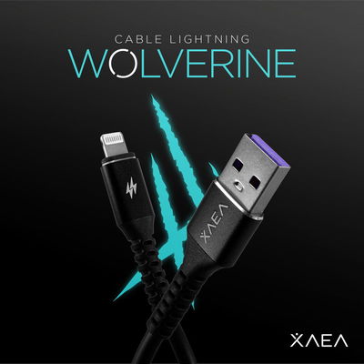 CABLE USB MOD96 WOLVERINE – XAEA – LIGHTNING – 4.4 AMP –