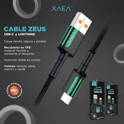 CABLE USB LIGHTNING MODX-104 – ZEUS – XAEA