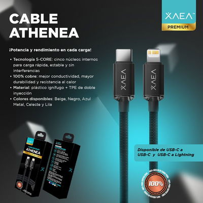 CABLE TIPO C – TIPO C MODX-097 – ATHENEA – XAEA