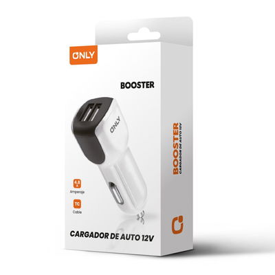 CARGADOR 12V BOOSTER MODS-500 – 2 USB + CABLE TIPO C – ONLY