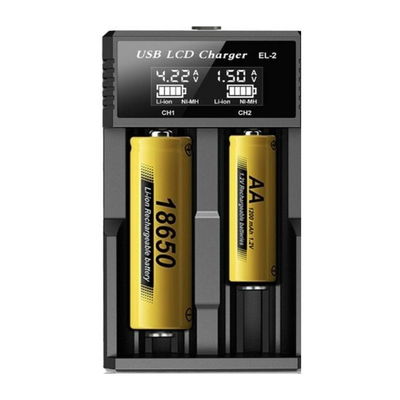 CARGADOR DE PILAS MODS-727 DOBLE LED 