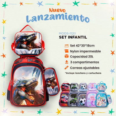 MOCHILA SET INFANTIL