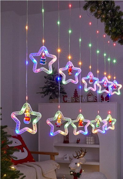 CORTINA DE LUCES ESTRELLAS 3,5 MTS USB MODV-003H