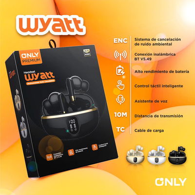 MANOS LIBRES MODO-110 WYATT TWS – ONLY – NEGRO