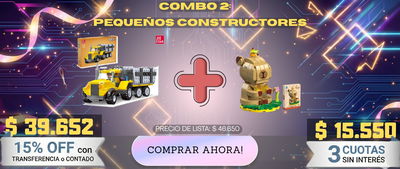 COMBO 2: PEQUEÑOS CONSTRUCTORES