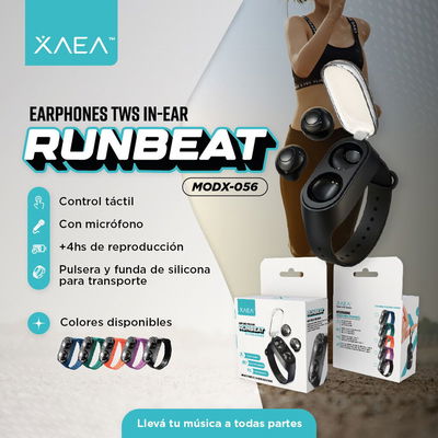 MANOS LIBRES TWS MODX-056 RUNBEAT – XAEA