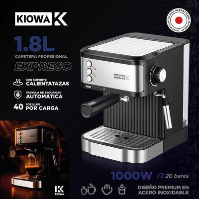 CAFETERA EXPRESSO 1000W 1.8L MODK-0055 – KIOWA