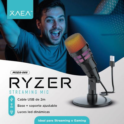 MICROFONO TIPO STREAMING MODX-066 RYZER – XAEA