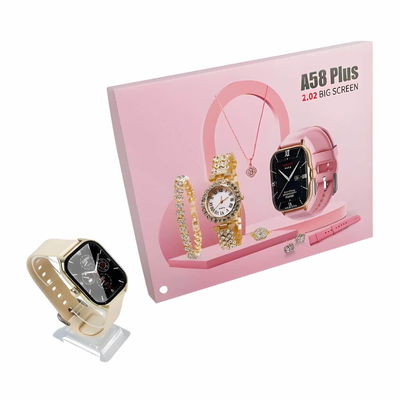 SMART WATCH A58 ESTUCHE C/ JOYERIA MODS-203