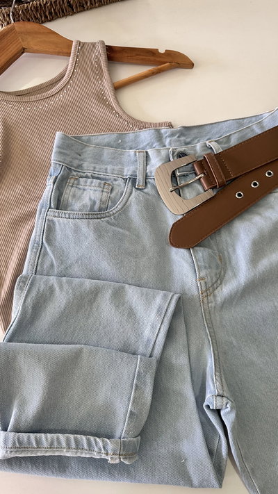 Jeans Mom Cielo