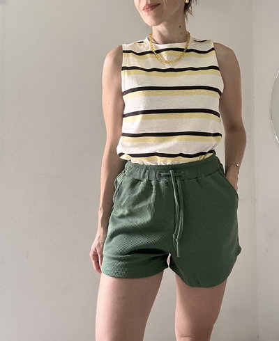 Short Waffle Verde